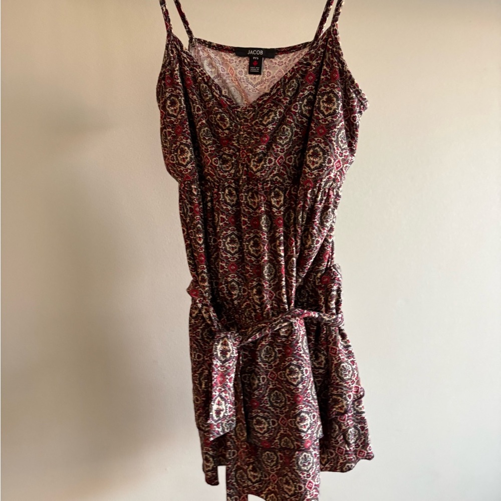 Jacob Women's Top Red and Black Pattern
